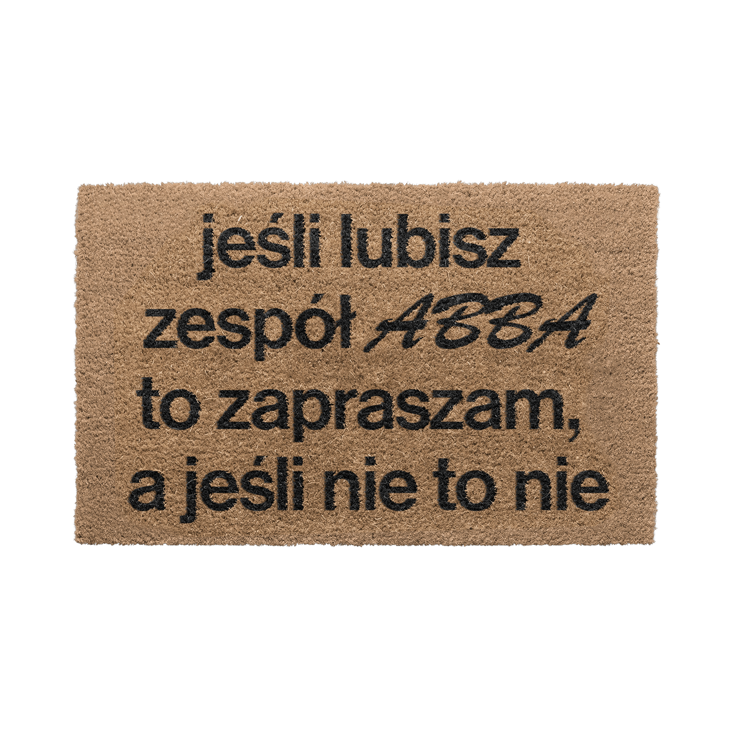 naturalna wycieraczka dla fanów abby