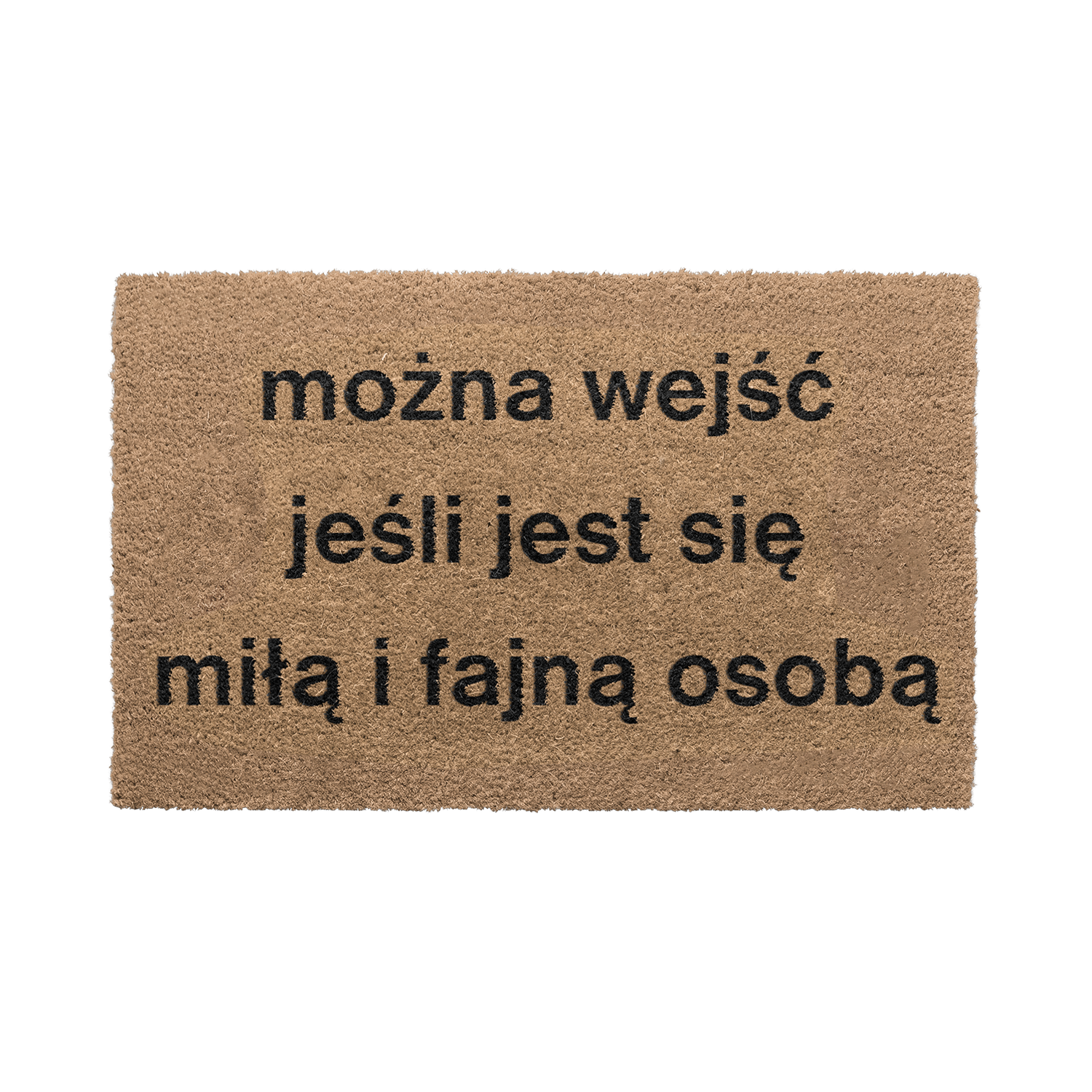 naturalna wycieraczka dla miłych osób